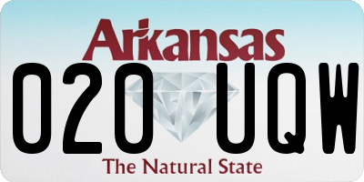 AR license plate 020UQW