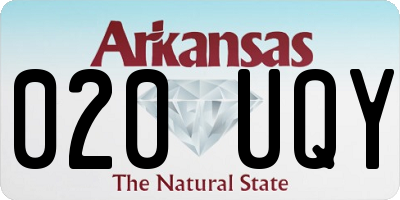 AR license plate 020UQY
