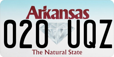 AR license plate 020UQZ