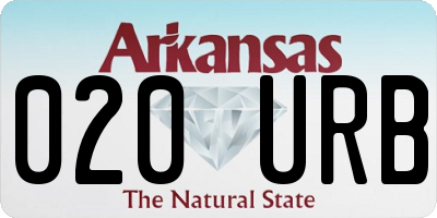 AR license plate 020URB