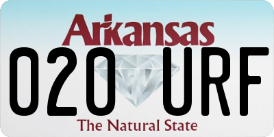 AR license plate 020URF