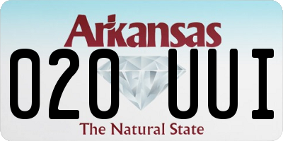 AR license plate 020UUI