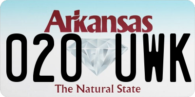 AR license plate 020UWK