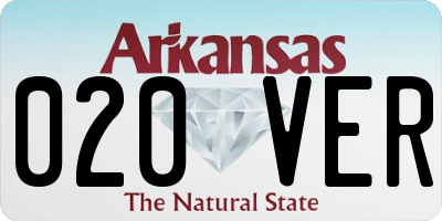 AR license plate 020VER