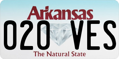 AR license plate 020VES