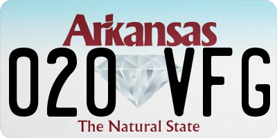 AR license plate 020VFG