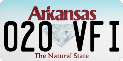 AR license plate 020VFI