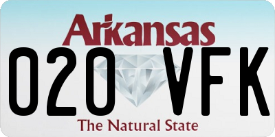 AR license plate 020VFK