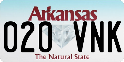 AR license plate 020VNK