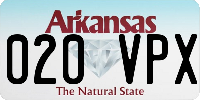 AR license plate 020VPX