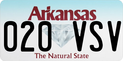 AR license plate 020VSV
