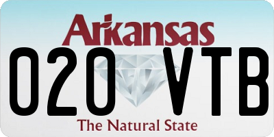 AR license plate 020VTB