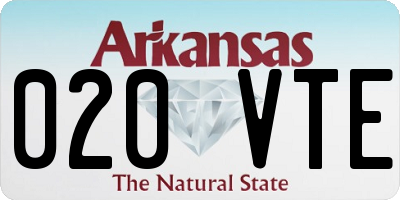 AR license plate 020VTE