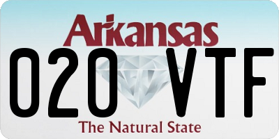 AR license plate 020VTF