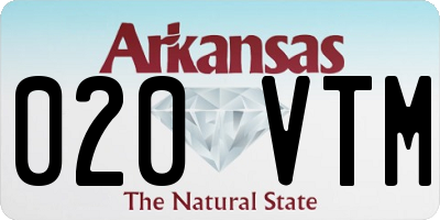 AR license plate 020VTM