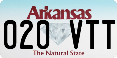 AR license plate 020VTT