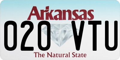 AR license plate 020VTU