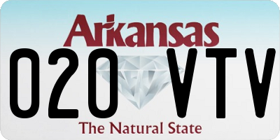 AR license plate 020VTV