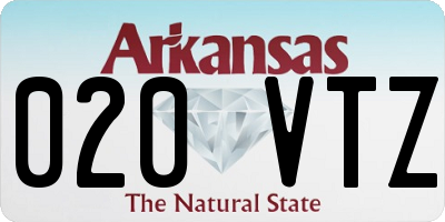 AR license plate 020VTZ