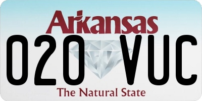 AR license plate 020VUC