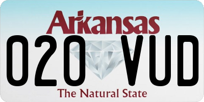 AR license plate 020VUD