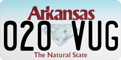 AR license plate 020VUG