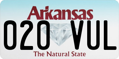 AR license plate 020VUL