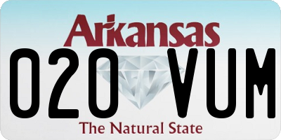 AR license plate 020VUM