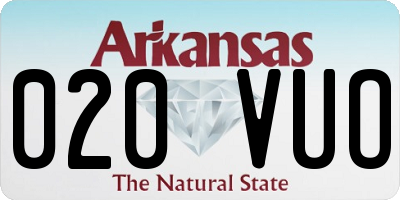 AR license plate 020VUO