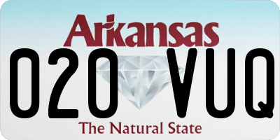 AR license plate 020VUQ