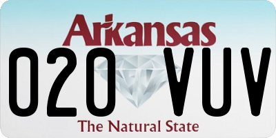 AR license plate 020VUV