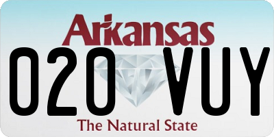 AR license plate 020VUY