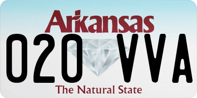 AR license plate 020VVA
