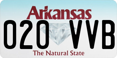 AR license plate 020VVB