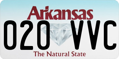 AR license plate 020VVC