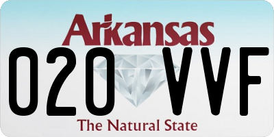 AR license plate 020VVF