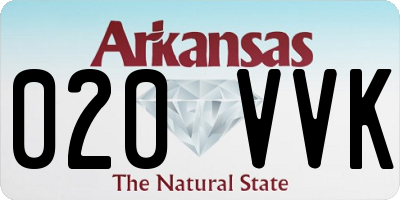 AR license plate 020VVK