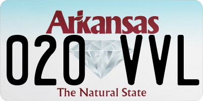 AR license plate 020VVL