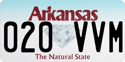 AR license plate 020VVM