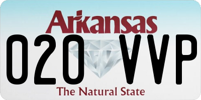 AR license plate 020VVP