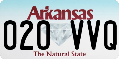 AR license plate 020VVQ