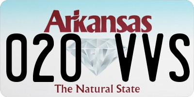 AR license plate 020VVS