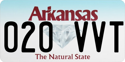 AR license plate 020VVT