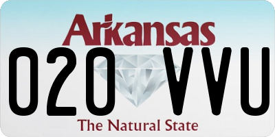 AR license plate 020VVU