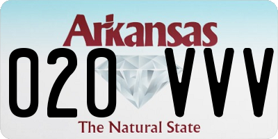 AR license plate 020VVV