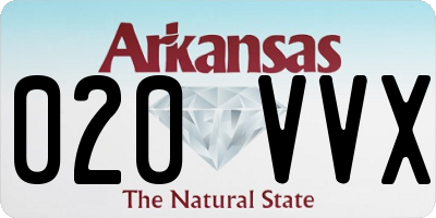 AR license plate 020VVX