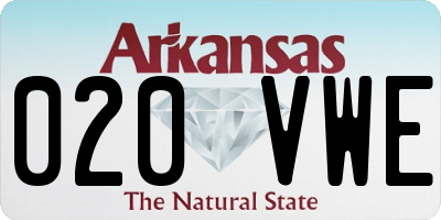 AR license plate 020VWE