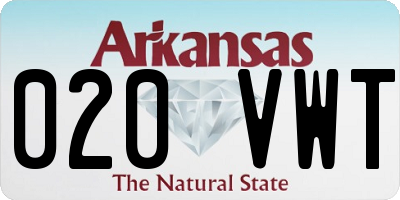 AR license plate 020VWT