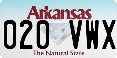 AR license plate 020VWX