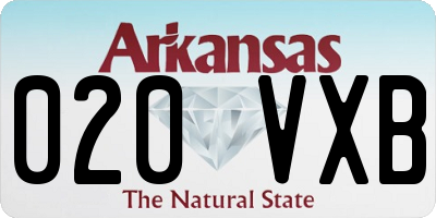 AR license plate 020VXB